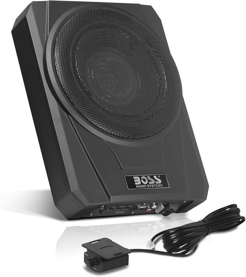 BOSS AUDIO SYSTEMS مضخم الصوت BOSS Audio Systems BASS10 - مضخم صوت سيارة منخفض الارتفاع 10 بوصة مع جهاز تحكم عن بعد - Image 1